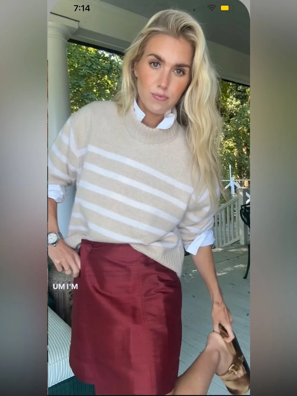 NWT Julia Amory Mini Park Avenue Skirt - Burgundy Dupioni Large